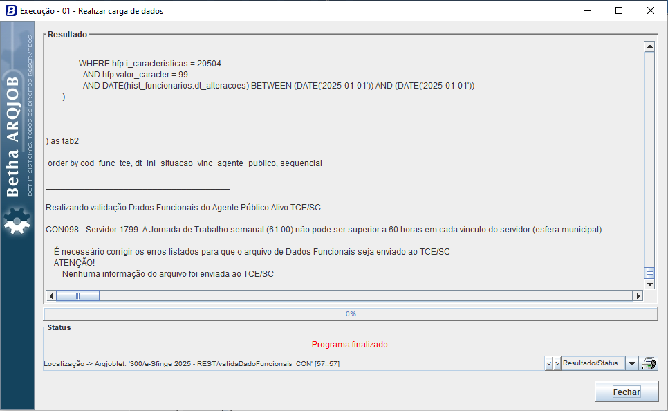 executando