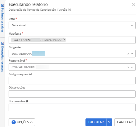 executando