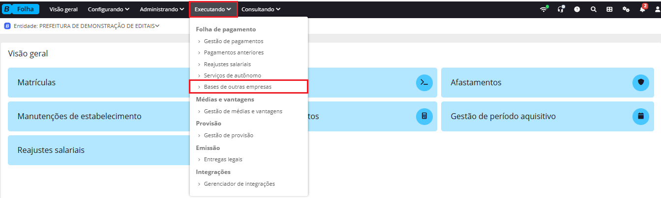 executando