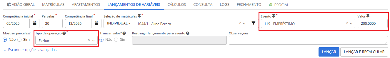 executando