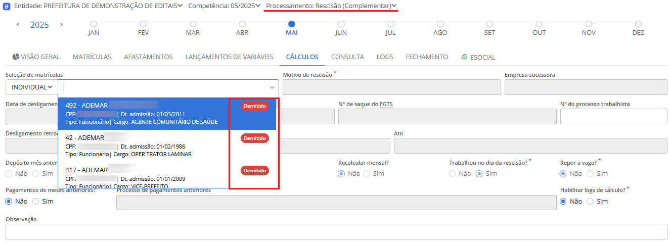 executando