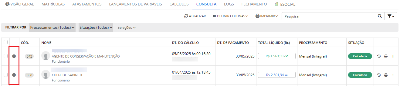 executando