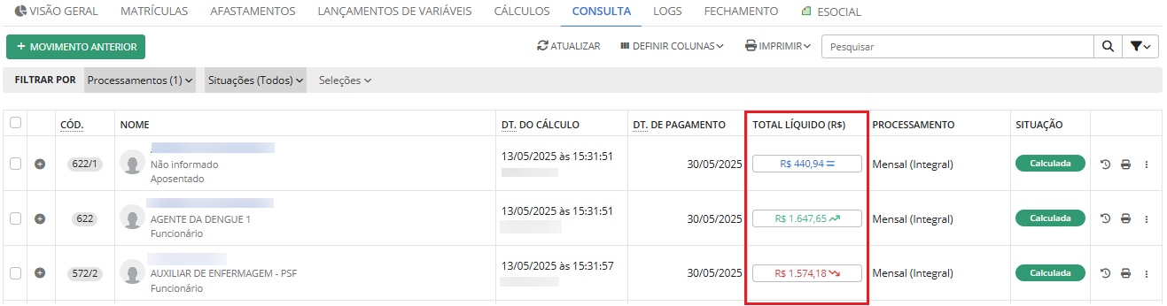 executando