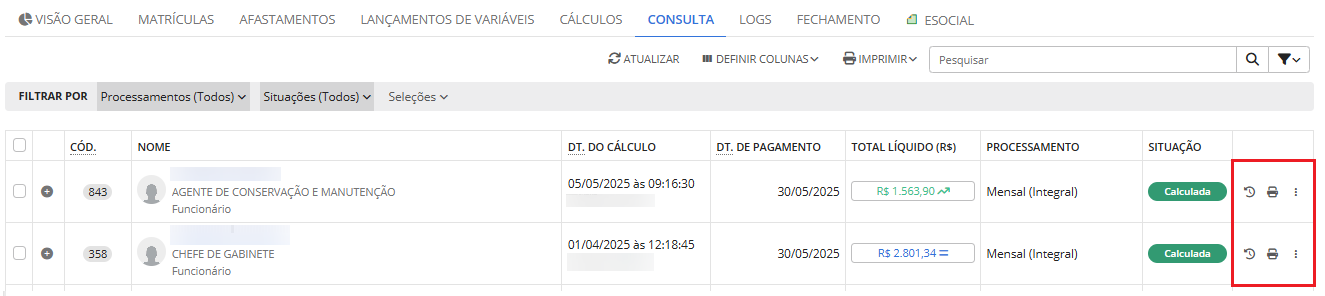 executando