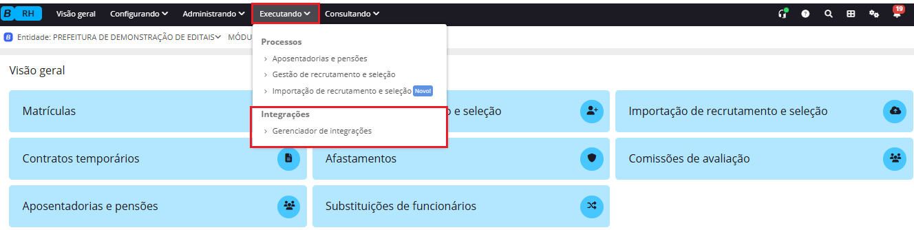 executando