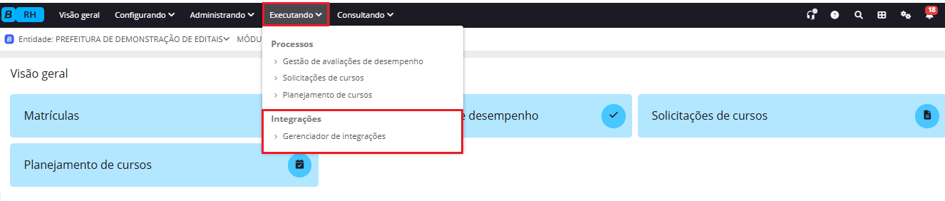 executando
