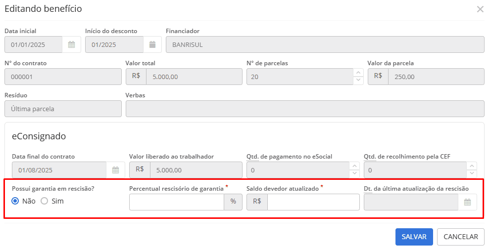 executando
