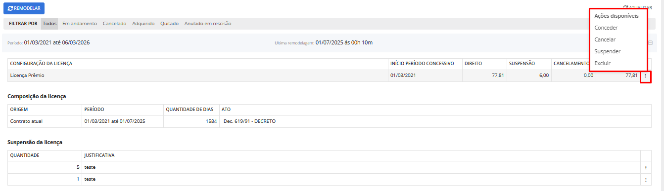 executando