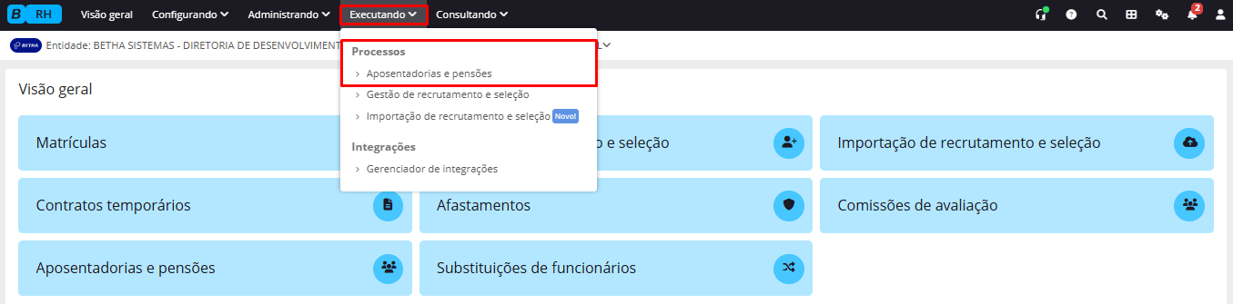 executando