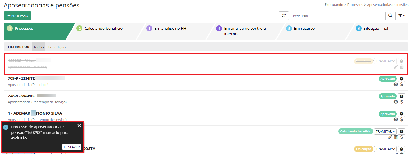 executando