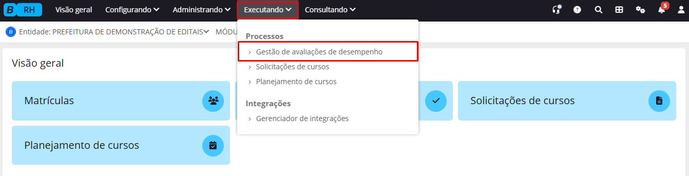executando