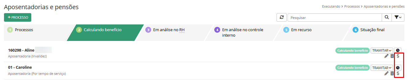 executando