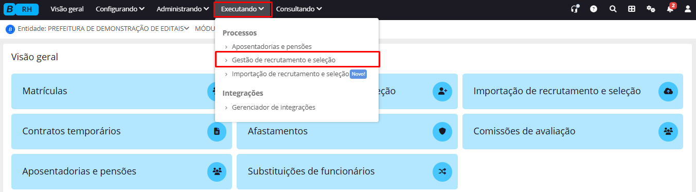 executando
