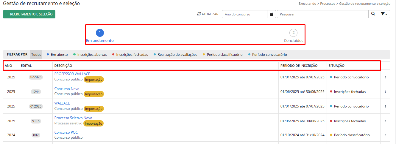 executando