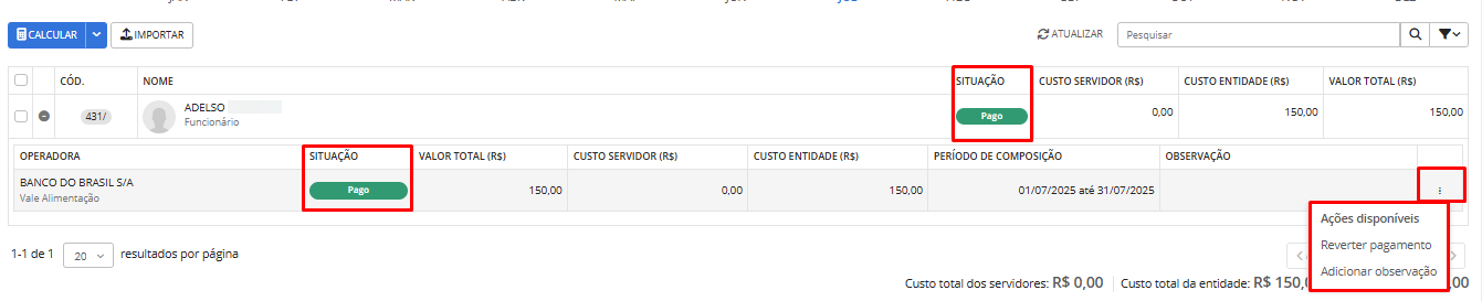 executando