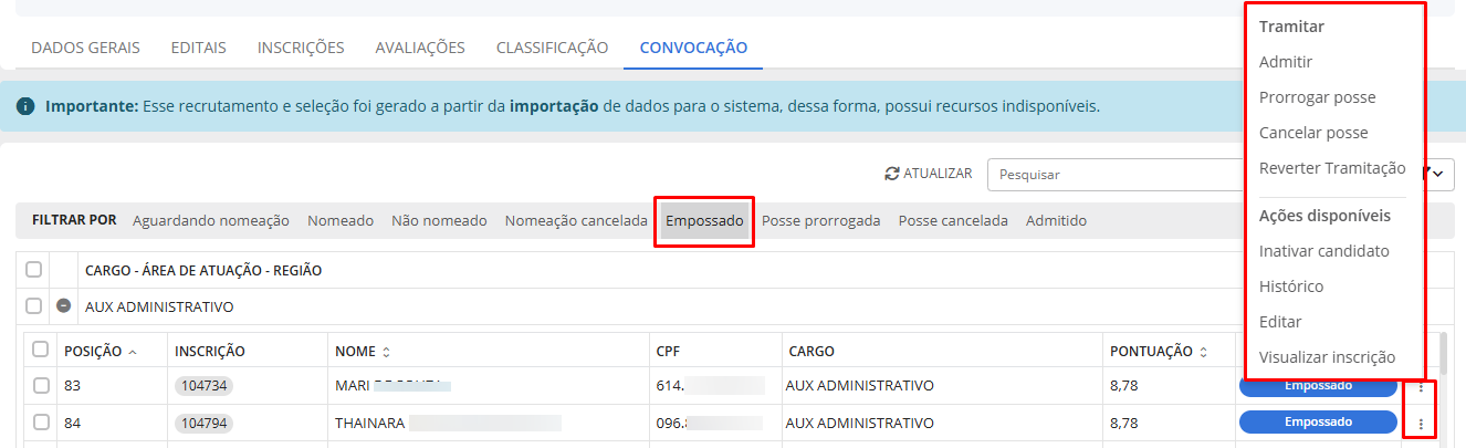 executando