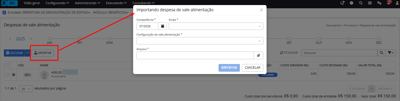 executando