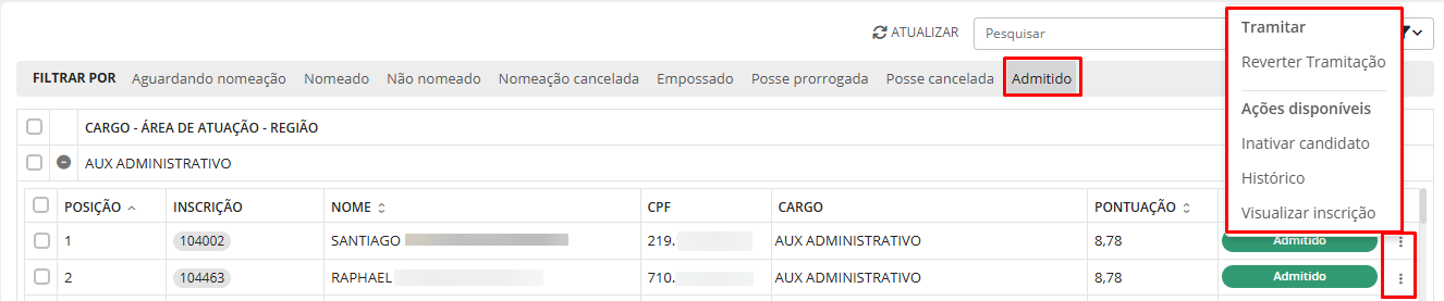 executando