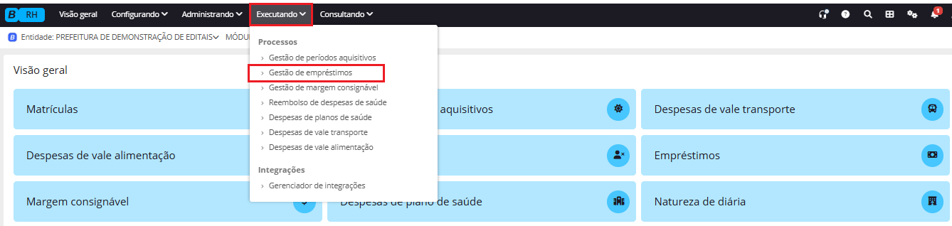 executando