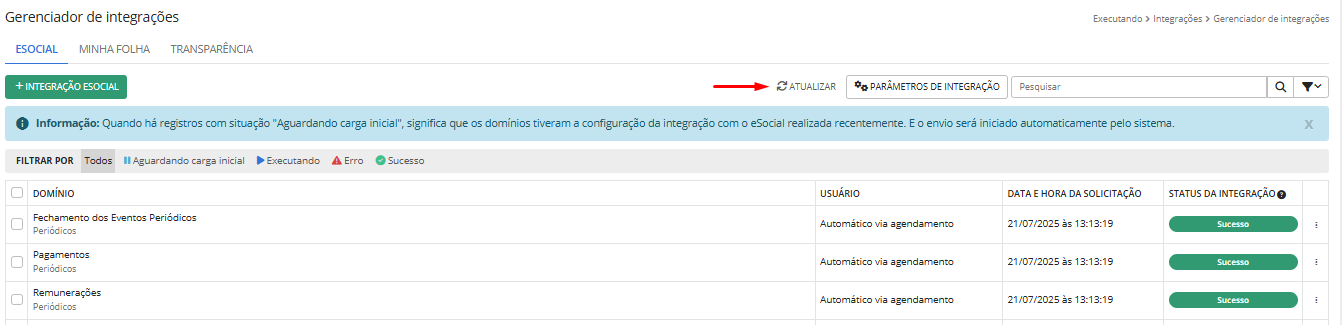 executando