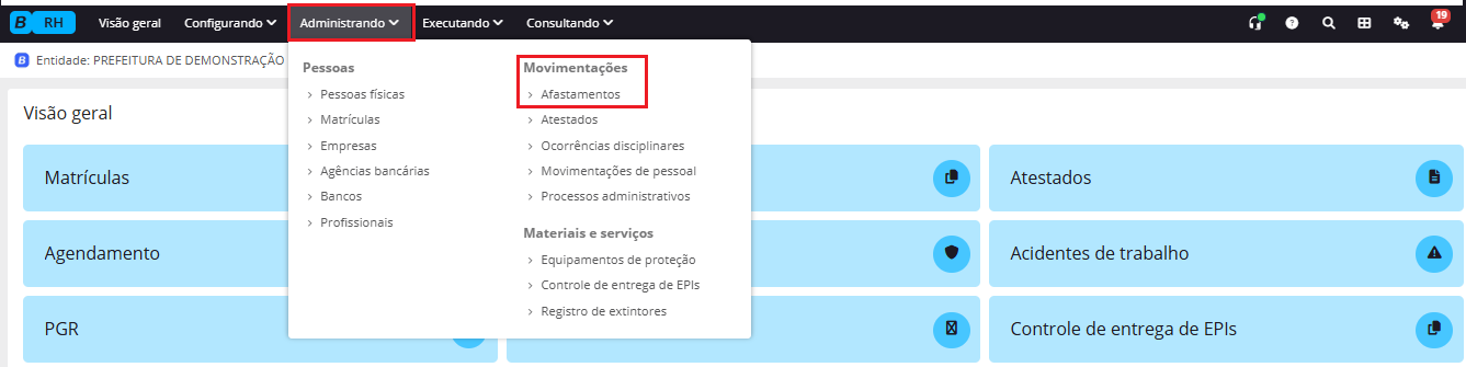 executando