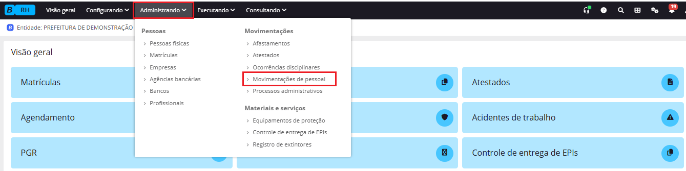 executando