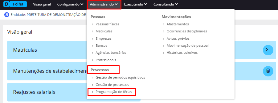 executando