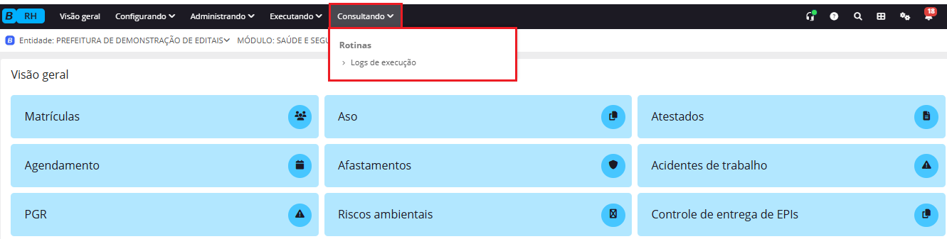 executando