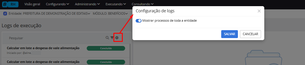 executando