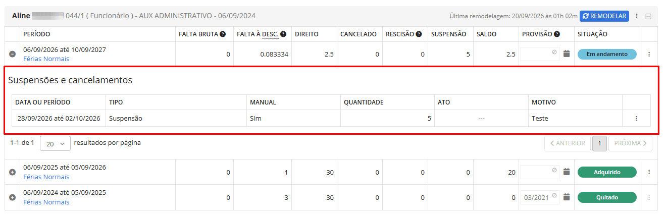 executando