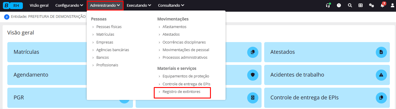 executando