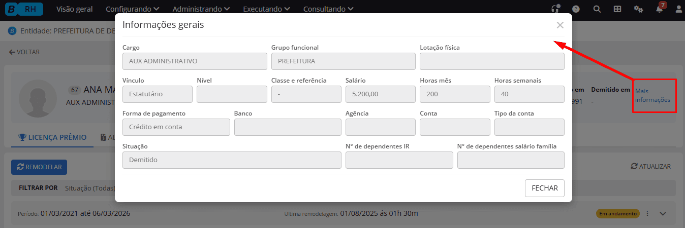 executando