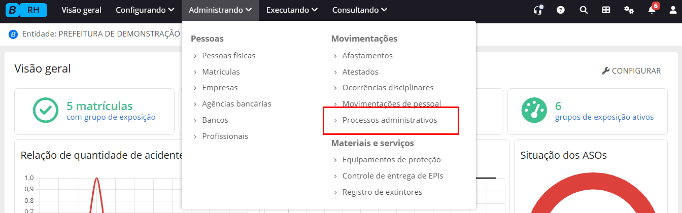 executando