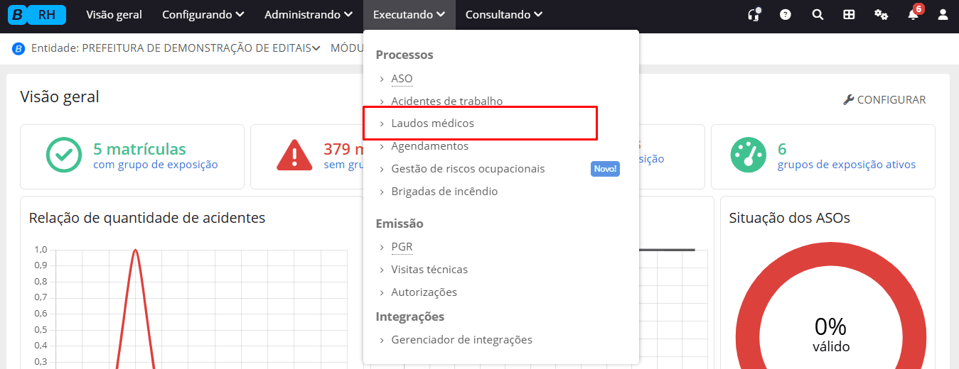 executando