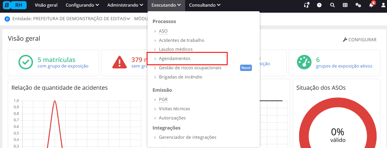 executando